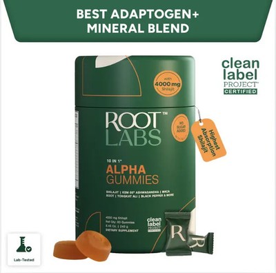 Root Labs Alpha 10-in-1 Shilajit Gummies 4000 mg | New Year New Me Edition
