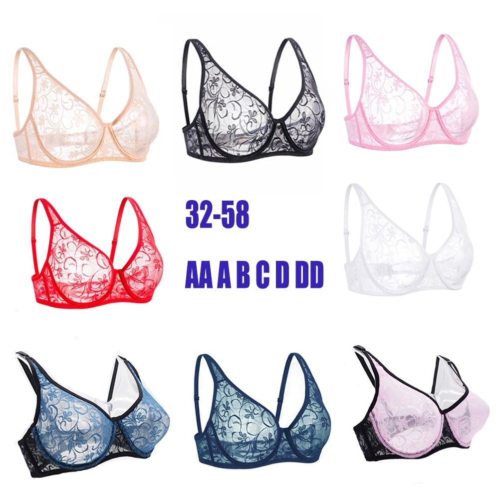 2pcs Flat Bra Sissy Men Bras Lace Underwire Brassiere Crossdresser Sexy Lingerie