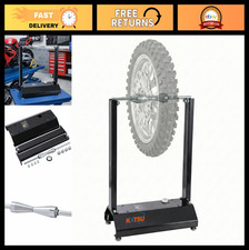 Motorcycle Wheel Balancer Stand - Adjustable Cones, Portable Tire Maintenance To