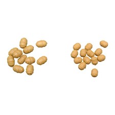 20 pezzi esche morbide galleggianti artificiali per noci tigre per carpe 0,68 g 1,02 g