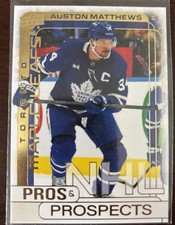 24-25 Upper Deck Pros & Prospects Gold Auston  Matthews Toronto Maple Leafs