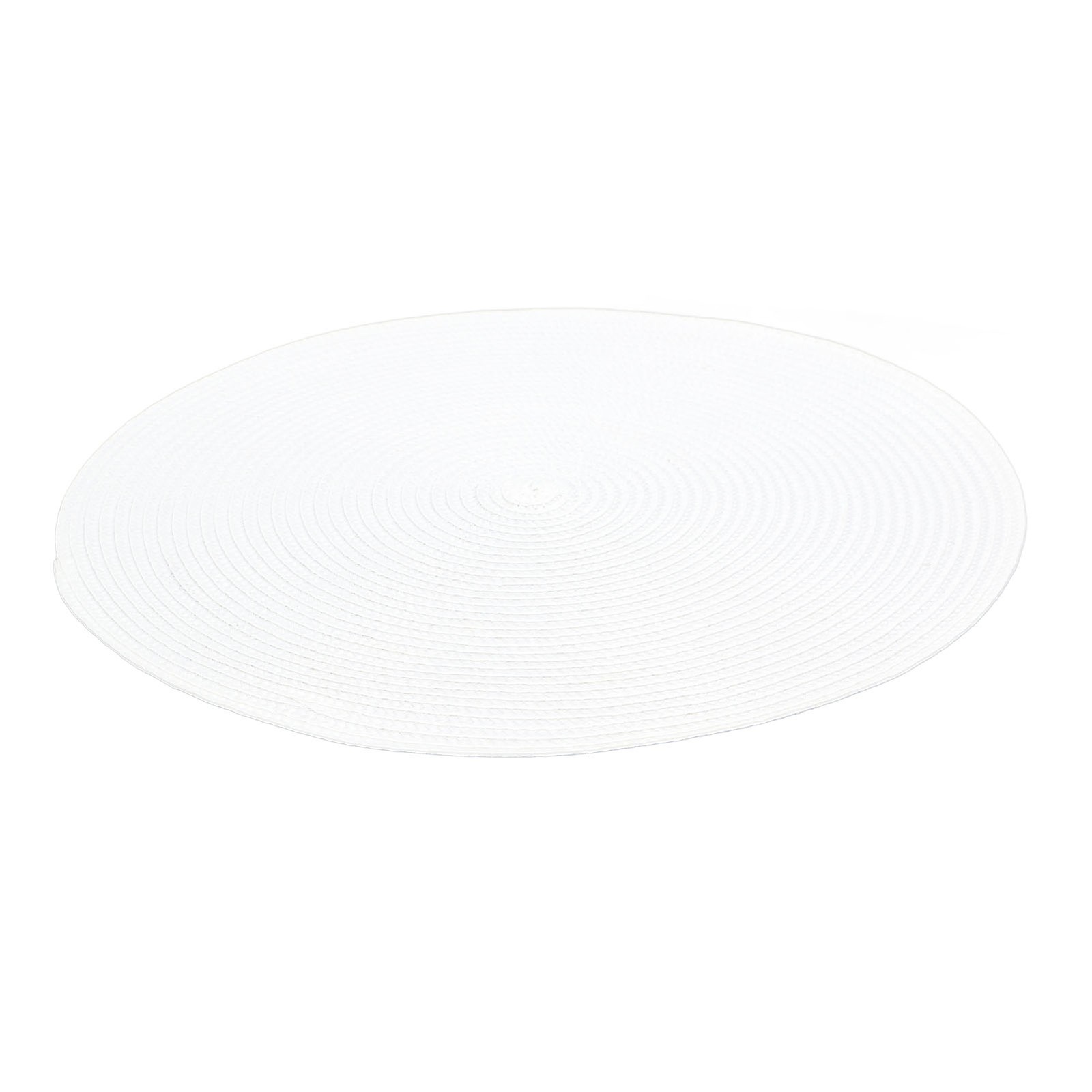 6PCS Handwoven White Round Placemat Heat Insulation For Home Kitchen Decor New
