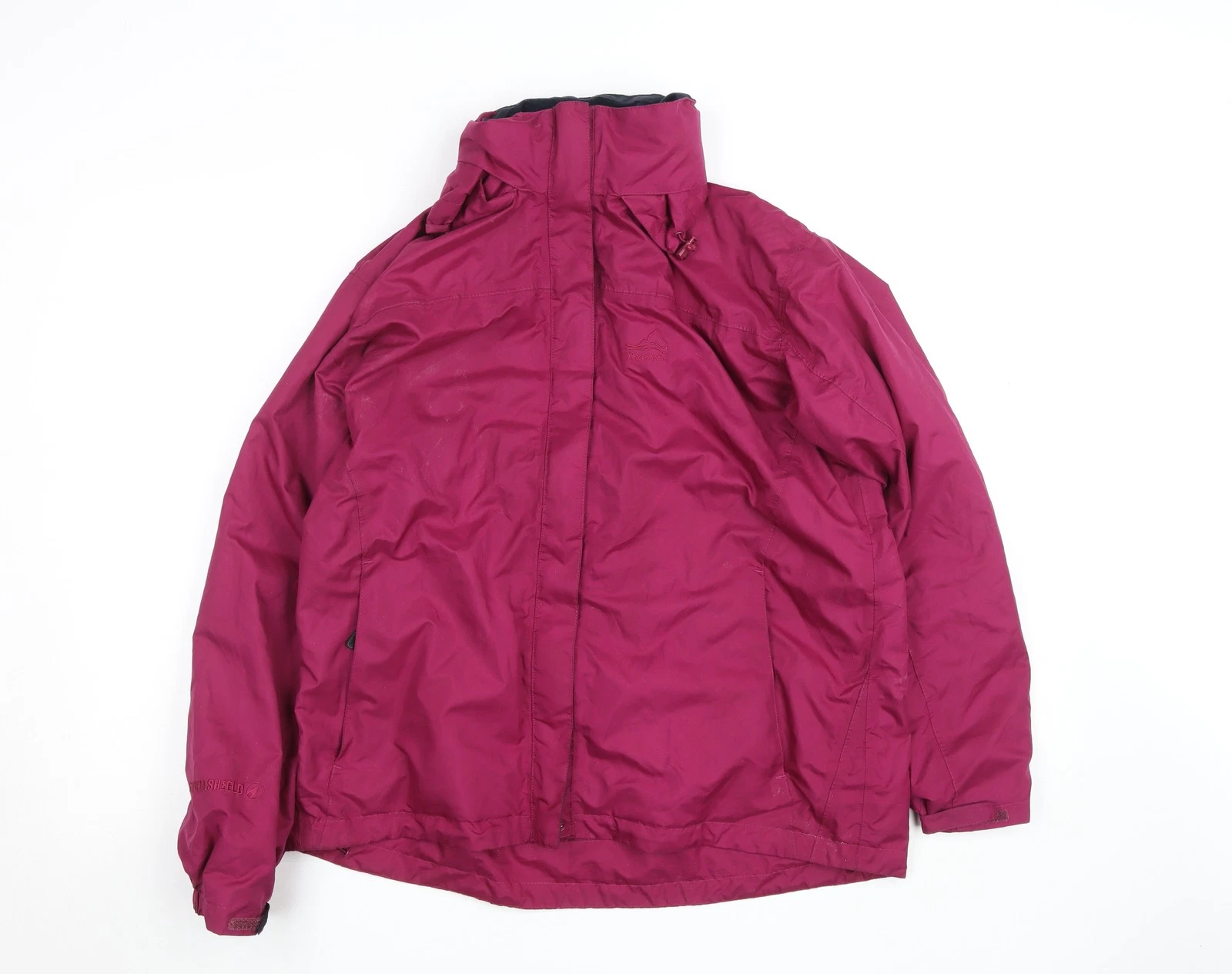 Peter Storm Women's Purple Waterproof Mid-Length Rain Jacket Size 16