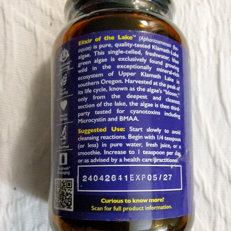 🌞 HealthForce SuperFoods, Elixer of the Lake. Klamath Lake Blue Green Algae - Image 3 of 4