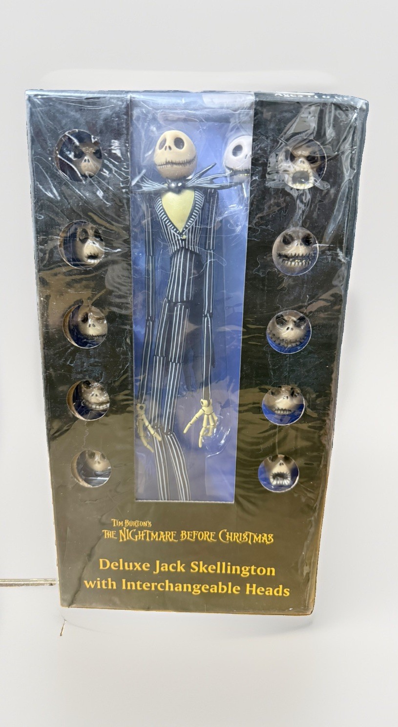 Action Figure NIGHTMARE BEFORE CHRISTMAS Halloween 20 Cm Jack Skellington NUOVA