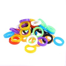30Pcs Reusable Silicone Key Caps Key Color Covers for Numbering Assorted Colors