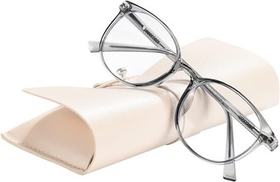 Blaulichtfilter Brille TR90 Damen Anti-Müdigkeit Computerbrille Grau