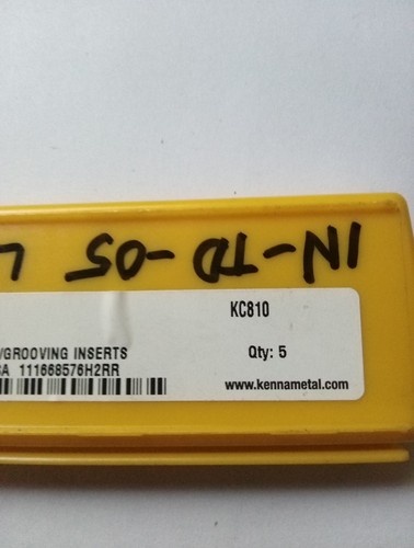 5-Kennametal Carbide Grooving/Threading Inserts, IN TD 05,NJ301R12,KC810,NEW - Picture 4 of 4