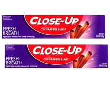 3 Pack Close Up Cinnamon Toothpaste 6 Oz Each Whitening Fresh Breath 6/27 Read
