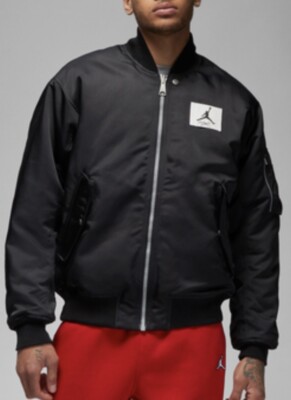 Men's M - Jordan Essential Statement Renegade Reversible Jacket Black DQ7344-010