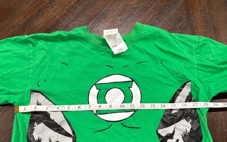 CAMISETA TOP DISFRAZ SUPERHÉROE JOVEN CON LICENCIA LINTERNA VERDE Foto 4 de 4