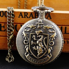 Pocket Watch Vintage Pendant Antique Compass Necklace Men Classic Fob Stainsteel