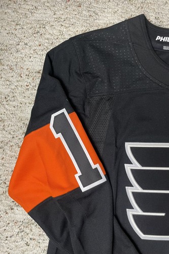 New Sz 52 LG Men’s Adidas Travis Konecny Philadelphia Flyers Alt Jersey Black - Picture 4 of 10