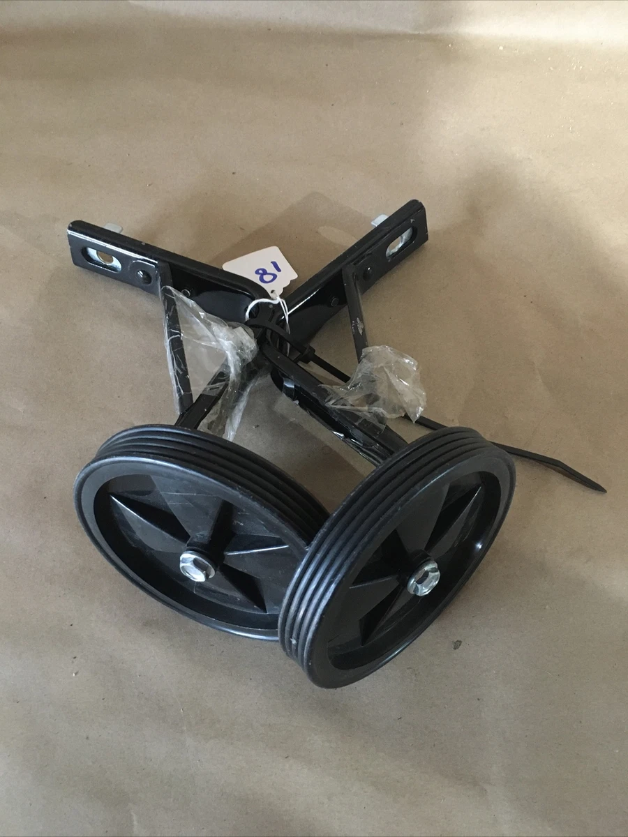 Replacement Training Wheels Bike Sports Black Preowned Set Of 2 Fast Shipping