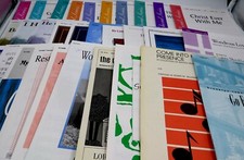 Lot of 30 Christian Church Gospel Worship Choral SATB Piano Sheet Music Lot B