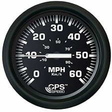 Faria 32816 Euro Speedometer Gauge 60 MPH GPS Studded-4"