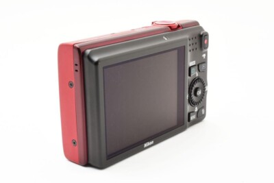 Nikon COOLPIX S6200 16.0MP 10x Optical Zoom Digital Camera Red