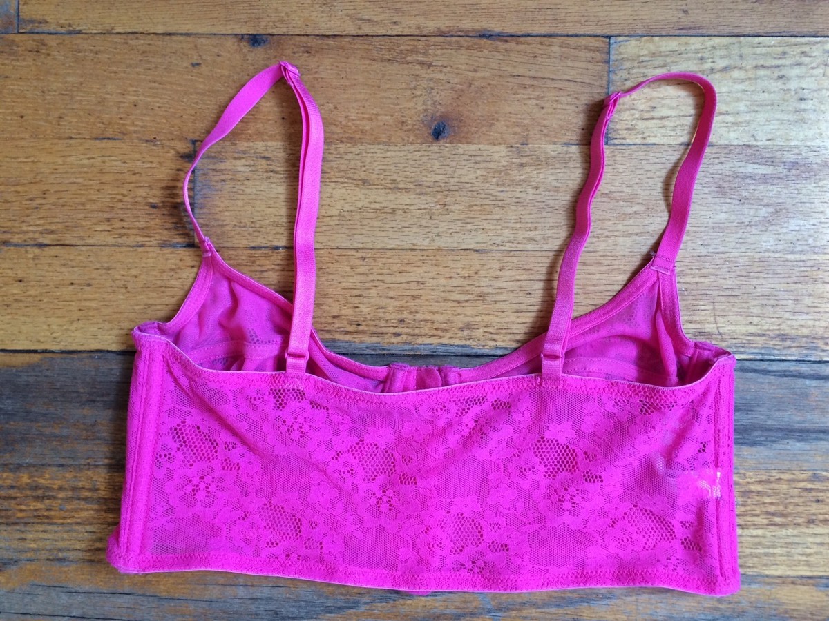 Soutien-Gorge Free People Dentelle Rose - Avec Armatures - Taille 32B - Neuf Sans Étiquette