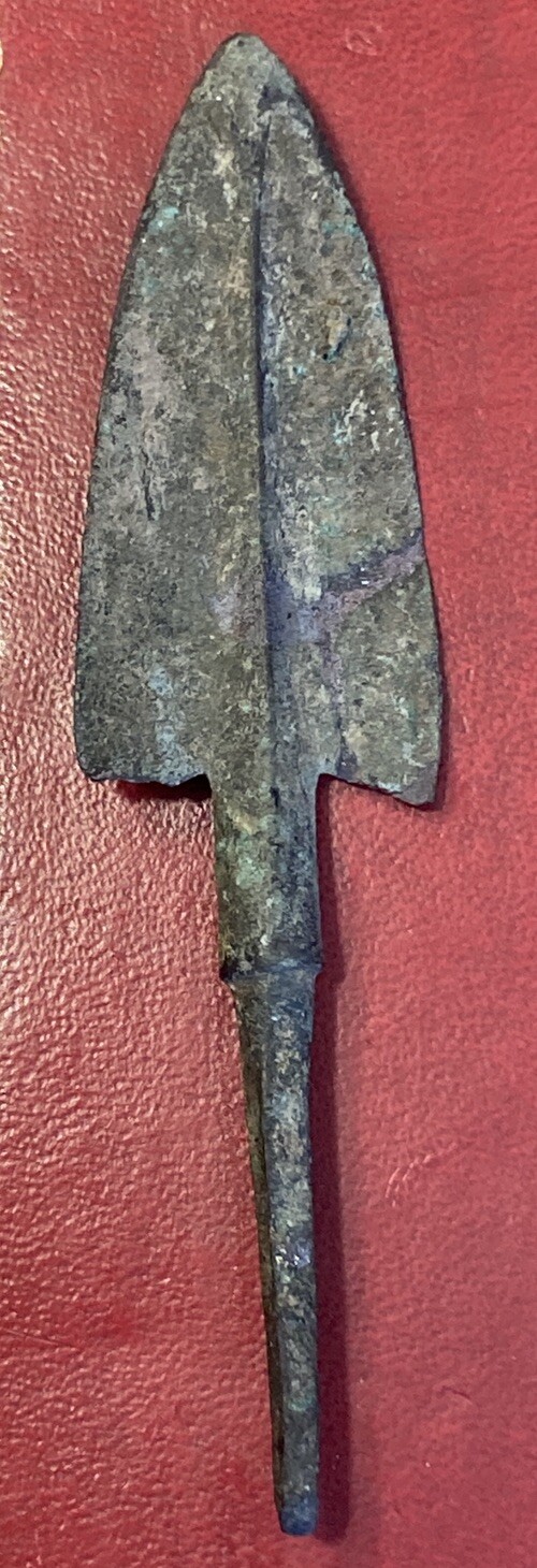 Ancient 4" Bronze Age Lance/Spear Point from Amlash 15th To 8th Cent. B.C.