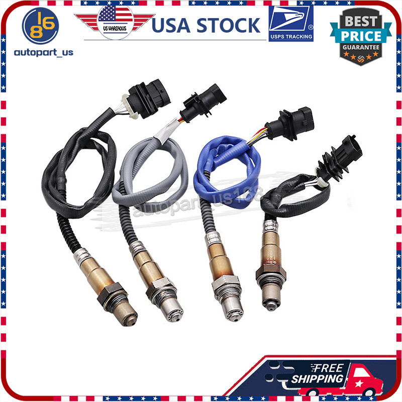 4PCS Upstream&Down Oxygen O2 Sensors For 14-20 Maserati Levante Ghibli 3.0L 3.8L