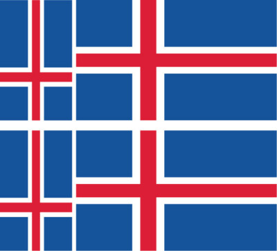 Lot De 10 Autocollants Drapeau Islandais – Pour Voiture, Bagages, Déco