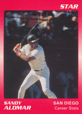 Sandy Alomar jr 1989 Star Minor League #125 Rookie RC San Diego Padres Card   