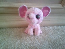 Ty Beanie Baby Boo "Ellie" the Pink Elephant 6" Plush Stuffed Animal