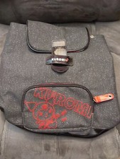 Sanrio Kuromi Shiny Black Backpack New