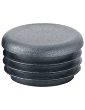 2" Round Tubing Plugs – Tube Plug Caps - Premium Grade Black Finishing Inserts