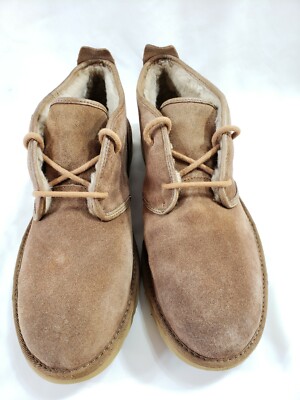 UGG Maksim Chukka Boots Sz 13 Brown Suede Shearling 1016680  display picture 1