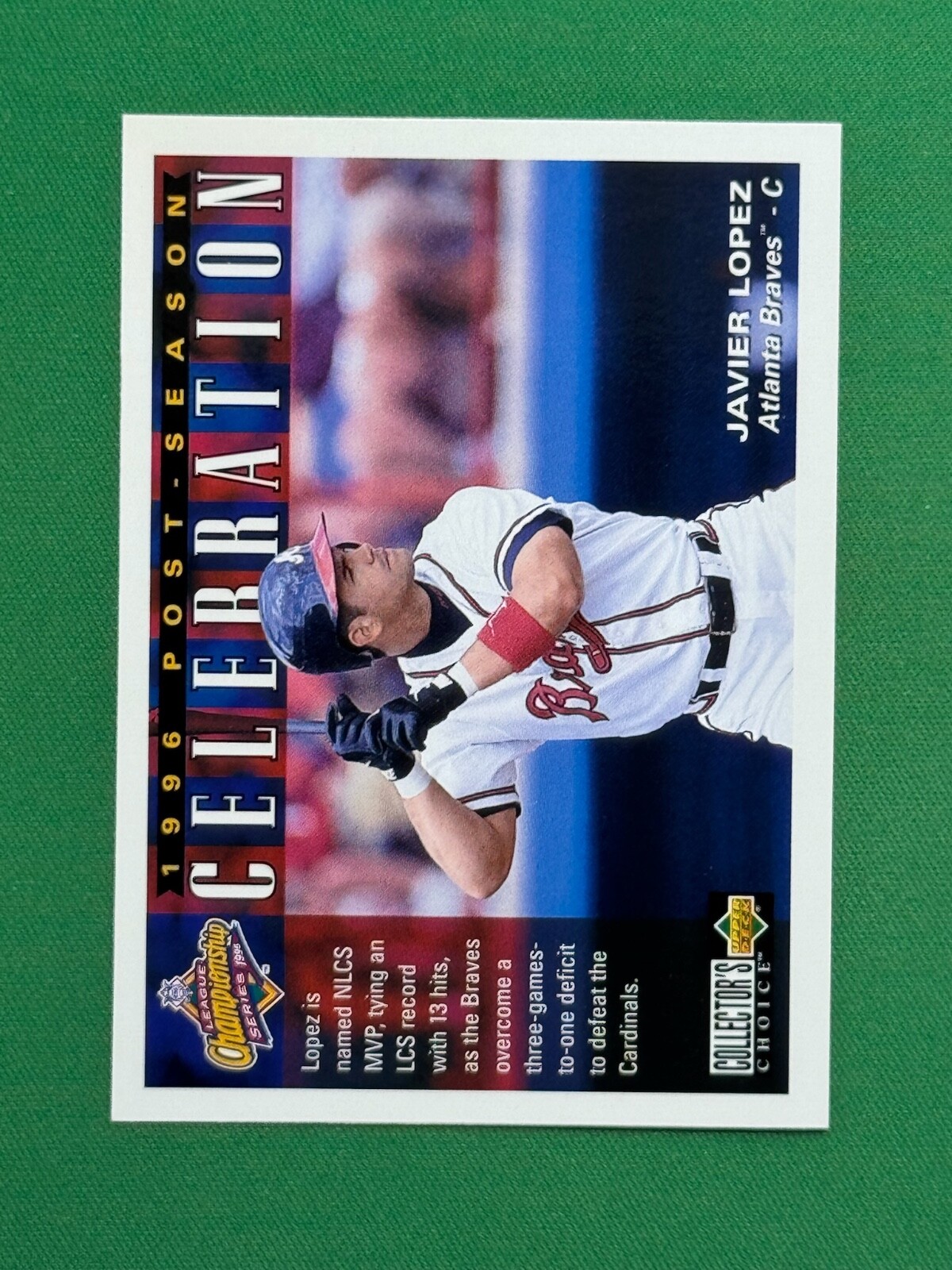 1997 Upper Deck Collector's Choice Post-Season Celebration #222 Javier Lopez