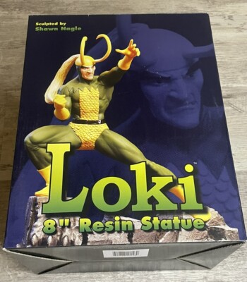 LOKI 8'' RESIN STATUE SHAWN NAGLE 2002 DIAMOND SELECT NUMBERED OF 3000 MARVEL NEW