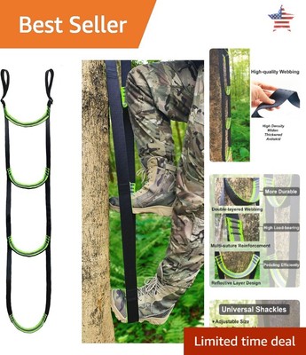 Portable 3-Step Climbing Aider - Fall-Preventing Adjustable Hook and Loop Design