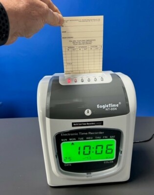 Factory Clocking In Machine / Staff Time Recorder / New NT95N Model