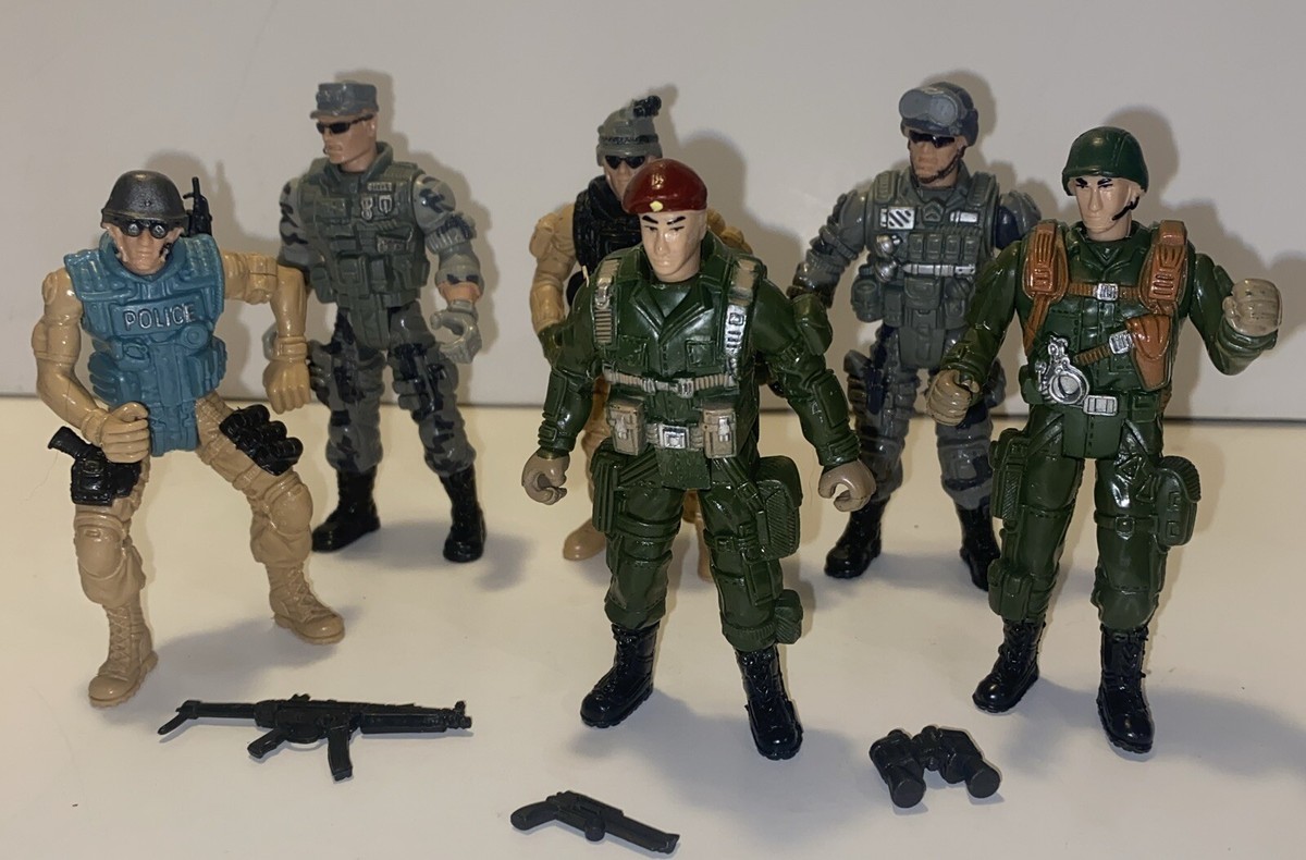 CHAP MEI Mixed Lot Of 6 Figure Military SOLDIER FORCE Loose
