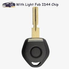 Uncut ignition Chip ID44 Transponder Key With Led Light for BMW 3 5 7 Series Z3
