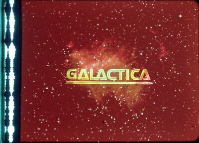 Battlestar Galactica 35mm Film Cel Slide 1978 TITLE  BG42