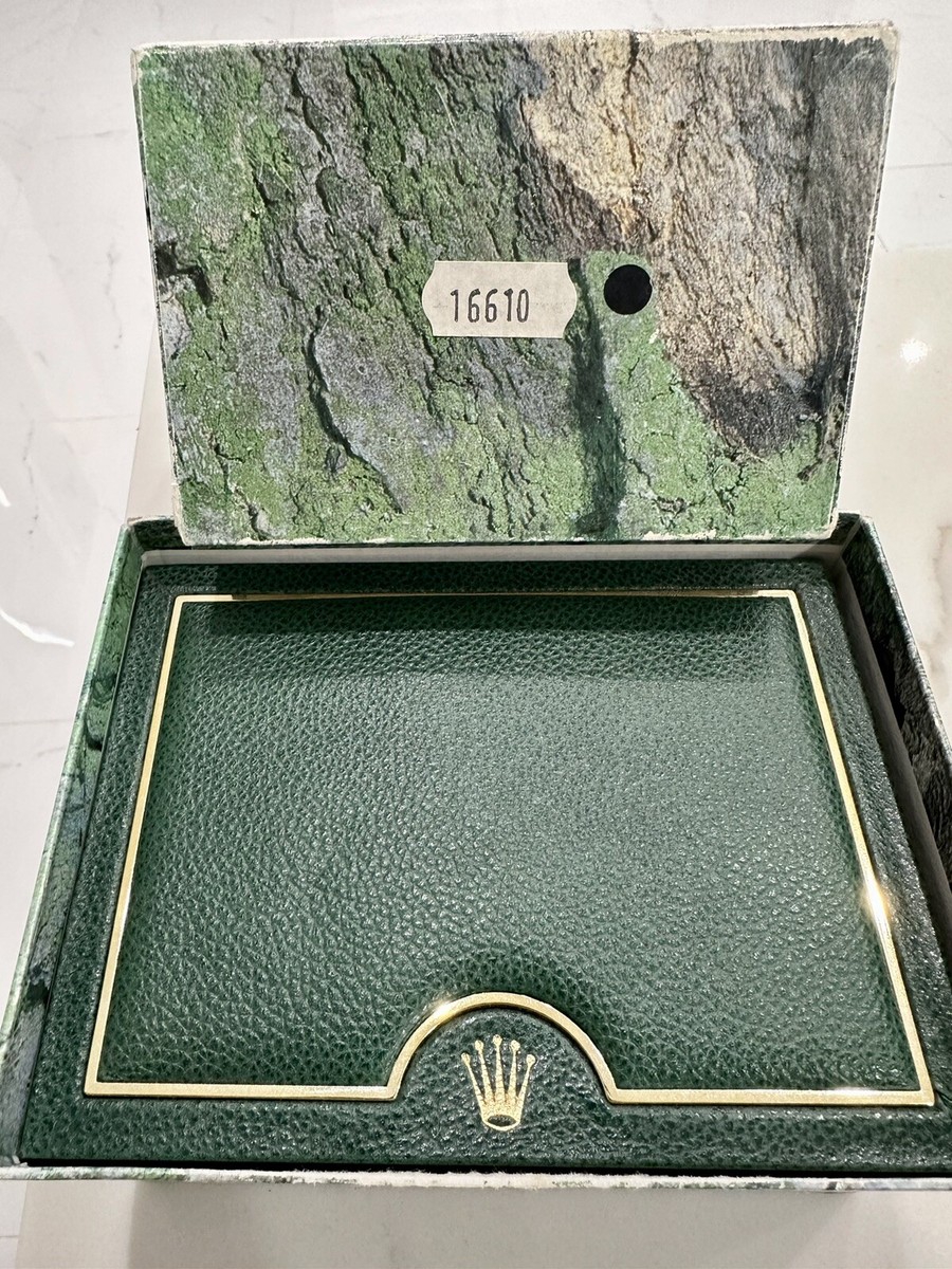 GENUINE Vintage Rolex Submariner 16610 Watch Box Booklet Anchor