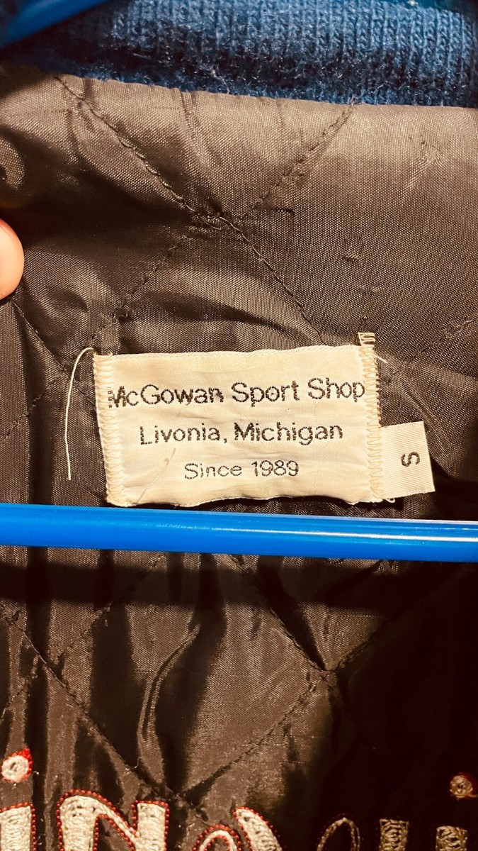 Vintage 90s Livonia Michigan Hockey Association Varsity Jacket Small View 4