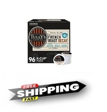 Keurig Tully's French Roast Decaf Coffee K-cups 96 Count  