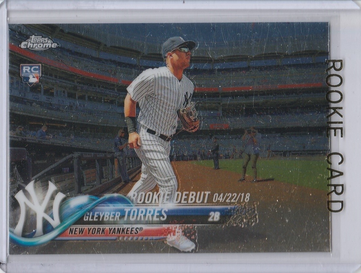 2018 Topps Chrome MLB Gleyber Torres Yankees 213/250枚限定 RC Auto