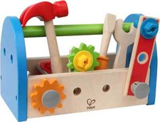 Hape Fix It Kid's Wooden Tool Box and Accessory Play Set