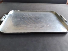 Vintage Arthur Armour Hammered Aluminum Tray with Sailing Ship