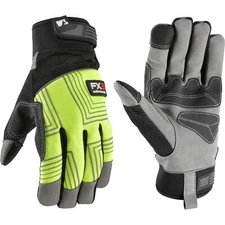 Wells Lamont Men's Work Gloves, FX3 Hi-Viz Extra Wear Grip, Medium (7864M)