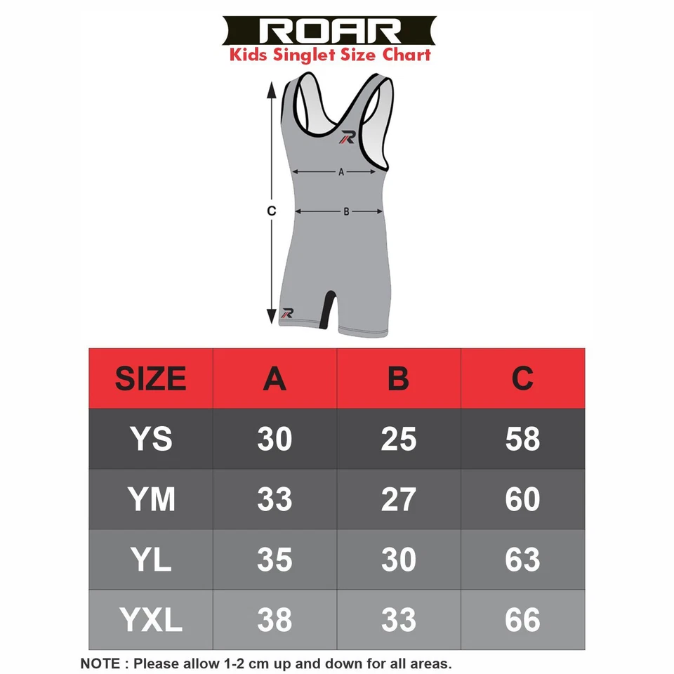 ROAR Athletic Men's & Youth Wrestling Singlet Suit Bodywear Uniform - Image 4 of 4