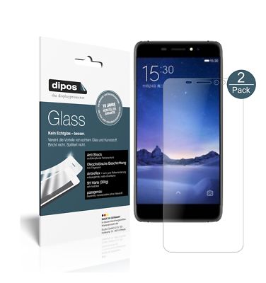 2x Schutzfolie für Ulefone S8 Pro matt - Anti-Shock 9H Folie dipos Glass
