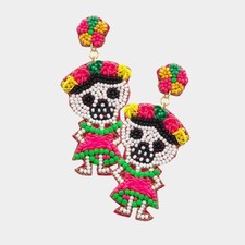 Halloween Party Earring Holiday Season Jewelry Dancing Queen 986