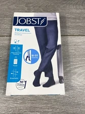 Jobst Travel Knee Support Socks 15-20mmHg Compression Men Women Swelling Legs