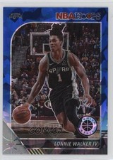 2019 Panini NBA Hoops Premium Stock Blue Cracked Ice Prizm Lonnie Walker IV 1g57