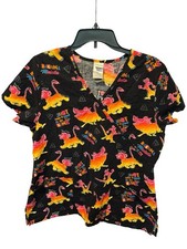 DISNEY Lion King ladies medical Vet Tech Nurse SCRUB shirt top Size Medium